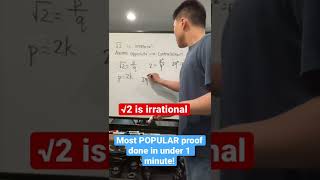 Completing the most popular proof by contradiction in under 1 minute #shorts #mathshorts #mathproof