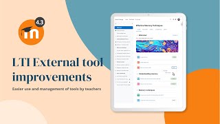 LTI External tool improvements