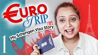 EURO TRIP 🌍 | Part-1 My Schengen Visa Story | Meghna Datta