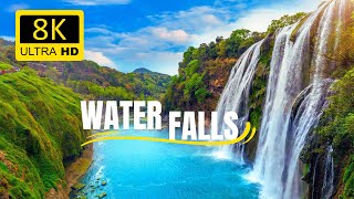Forest (Waterfalls) -  Beautiful Nature Sounds with Relaxing Music - 4k Video HD Ultra 60fps