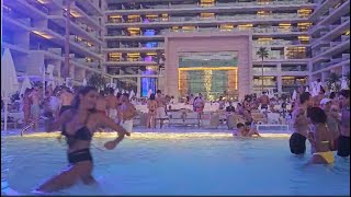 Dubai #beachclub  Five luxe playa pacha | Beach life  #дубай #poolparty #beach