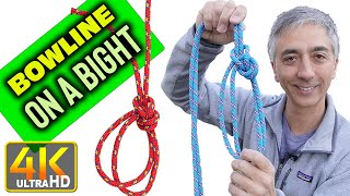 How to Tie Bowline on a Bight Knot When and Where to Use (4k UHD)