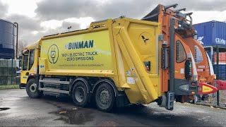 *100% ELECTRIC TRUCK* MrBinman 2023 Dennis Ecollect 26 ton with Terberg OmniDEL