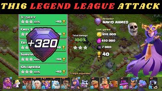 +320 SUPER WITCH FIREBALL HEALER II TH16 Legend League Attack Strategy II TH16 War II Clash of Clans