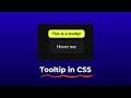 Build a CSS Only Tooltip with 4 Directions (No JavaScript)