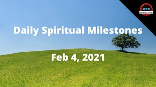 4 Feb, 2021 - Inspirational Spiritual Milestone | Daily Spiritual Milestones | Bible Verse