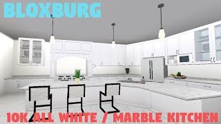 Bloxburg 10k All White Marble Kitchen