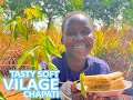 MAKING SOFT AND DELICIOUS VILLAGE CHAPPATI FOR BREAKFAST//AFRICAN VILLAGE GIRL'S LIFE