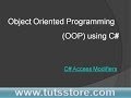 Object Oriented Programming Using C# : C# Access Modifier
