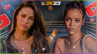 Megan Fox VS Rihanna || WWE 2K23 | Prash Gaming