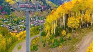 Yib Thiab Maivyias mus cig saib nplooj ntoos daj nyob Telluride, Colorado Autumn 🍂 2024