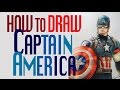 How to draw Captain America Chris Evans (Colored pencil)