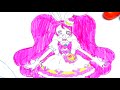 プリキュアアラモード　ジュリオ vs キュアホイップのぬりえ！スイーツだいすきで仲直り❤️キッズ アニメ おもちゃ asoboom