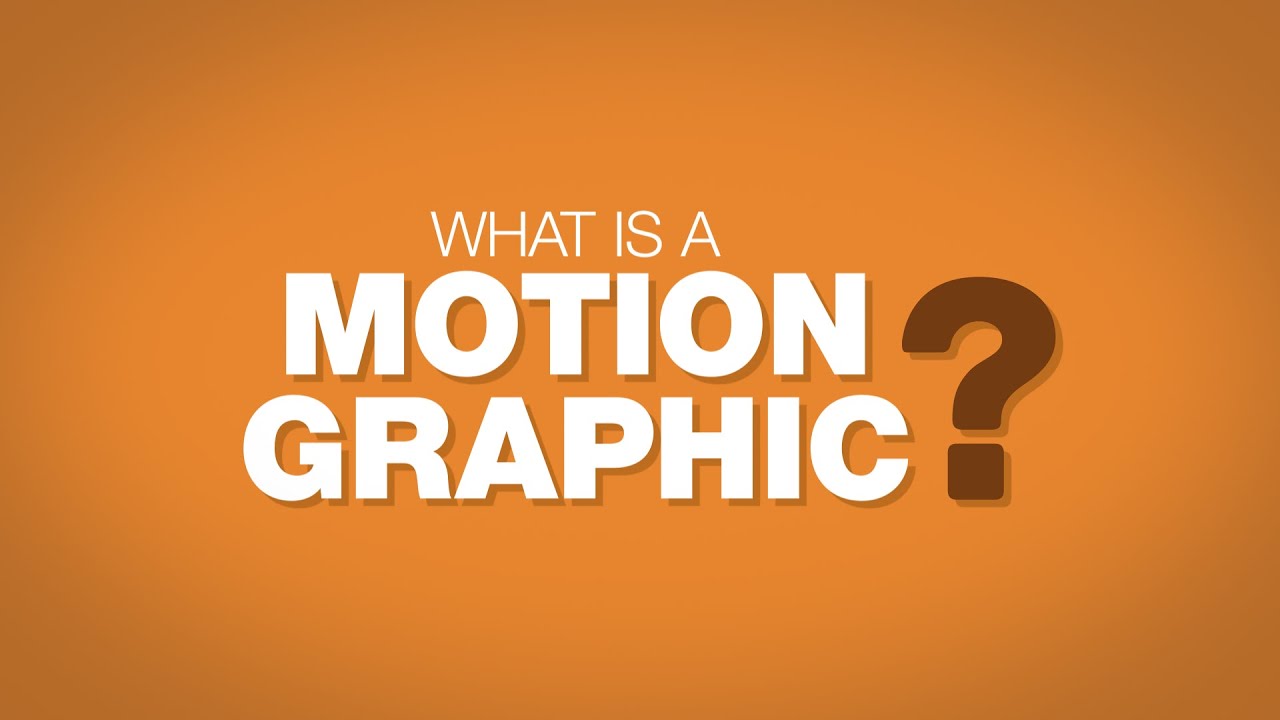 What Is A Motion Graphic? - YouTube