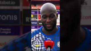 "This team is very very talented" Lukaku interveiw after scoring at Chelsea vs Arsenal 2-0