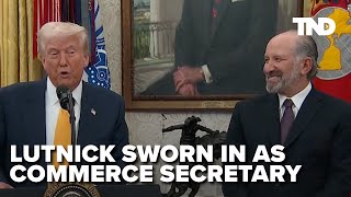 Howard Lutnick swearing-in ceremony as Trump's Secretary of Commerce