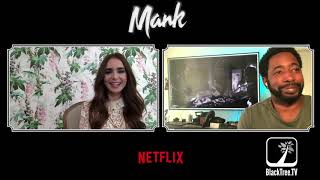 Lily Collins Interview for Netflix's Oscar Award Contender MANK