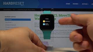 How to Change Screen Timeout in TCL MoveTime Family Watch MT40x - Display Settings