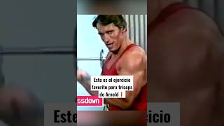 Este es el ejercicio favorito de Arnold para tríceps #gym #bodybuilding #arnoldschwarzenegger