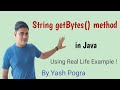 Java String getBytes() method | getbytes method example in java