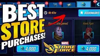 SPEND WISELY! UPDATED STORE GUIDE! Best Purchases for Every Store in Marvel Strike Force