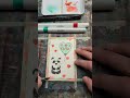 1 minute art tutorial scribbly valentine 2 of 3 baby panda watercolormarker ink panda valentine