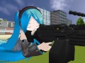 ммд 　Я ударил m249　 miku shoot m249 minimi