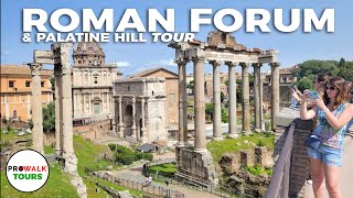 Roman Forum & Palatine Hill Tour - Rome, Italy - 4K60fps with Captions - Prowalk Tours