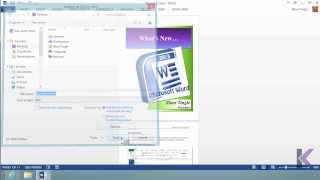 Microsoft Office Word 2013 Tutorial: Saving and Sharing Documents | K Alliance