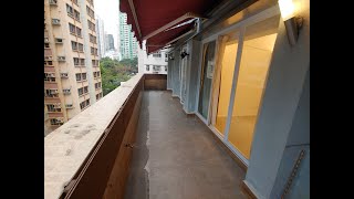 (leased) *private terrace* Poho $26,000 net 737 sf. 2 bedrooms, Po Hing Mansion