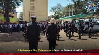 US Ambassador Meg Whitman meets Governor Simba Arati in Kisii