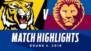 Match Highlights: Richmond v Brisbane | Round 4, 2018 | AFL