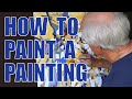 Acrylic painting tutorial. How to paint an abstract painting from start to finish