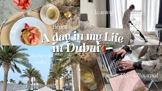 LIVING IN DUBAI 🇦🇪 slow morning routine, productive day, OFW life day off, cleaning, journaling