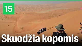 Rokas Baciuška skuodžia per kopas