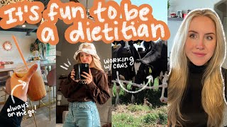 Day in the Life of a DIETITIAN Nutritionist 🍊 WFH, Community, School Nutrition