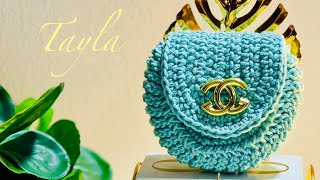 So easy crochet coin purse-crochet bag-crochet ideas-Bolsa de crochê