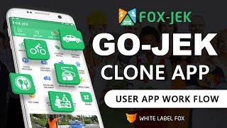 Gojek Clone App Demo - Fox-Jek | How Gojek Clone User App Works? - White Label Fox