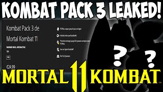 Mortal Kombat 11 - Kombat Pack 3 LEAKED By WB Interactive on Playstation Store!
