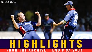 Bowlers Blow SA Away Before Solanki \u0026 Vaughan Turn on the Style! | Classic ODI | Eng v SA 2003