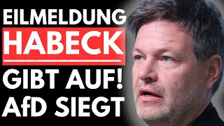 🚨EILMELDUNG: HABECK GIBT AUF! TV DUELL MIT ALICE WEIDEL WIRD ABGESAGT🚨