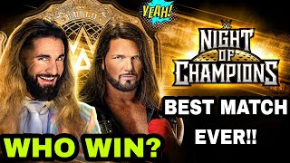 Seth "Freakin" Rollins vs. AJ Styles ( World Heavyweight Championship )