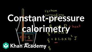 Constant-pressure calorimetry | Thermodynamics | AP Chemistry | Khan Academy