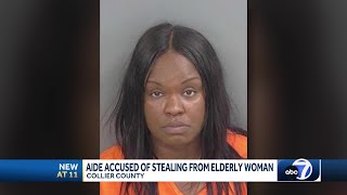 Collier County home health aid arrested for scamming senior out of bank information