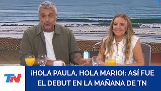 A PURO HUMOR: así fue el debut de Paula Bernini y Mario Massaccesi en la primera mañana de TN