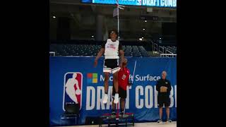 Keon Johnson sets an NBA draft combine Record with a 48 0 inch Vertical 👀   #Shorts