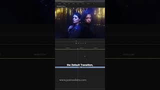 Quick Tip when Working with Transitions in Adobe Premiere