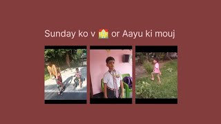 #vlog52 ||Akhir sunday ko q school gya Bunnu||Aayu adventure in jungle||#dailyvlog #dailylife