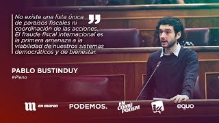 Pablo Bustinduy: “El fraude fiscal es la primera amenaza de nuestros sistemas democráticos”