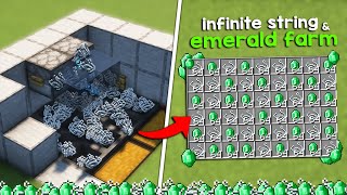 Infinite String and Emerald Farm Tutorial in Minecraft 1.20 (NEW GLITCH)